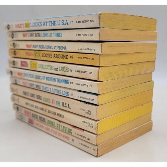 Mads Dave Berg Looks At Vintage Paperback Book Collection Set Of 11 Humor - Picture 4 of 8